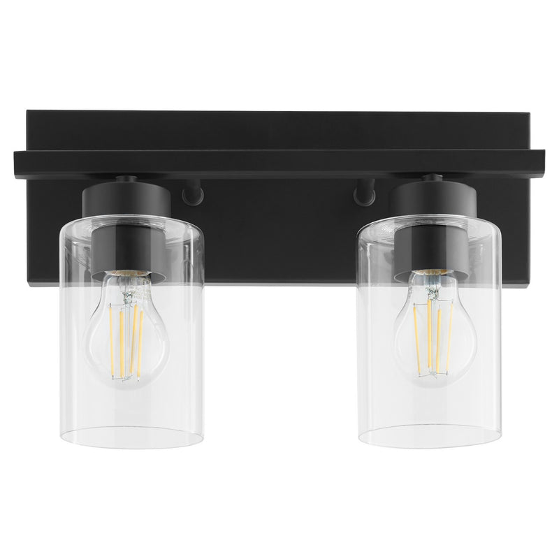 Quorum 5012-2-59 Two Light Vanity, Matte Black