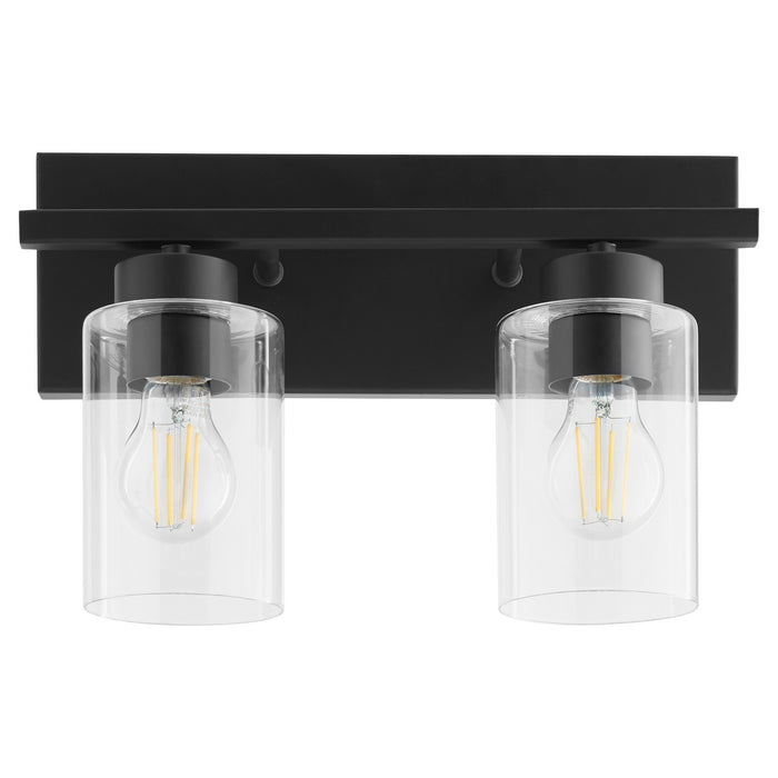 Quorum 5012-2-59 Two Light Vanity, Matte Black