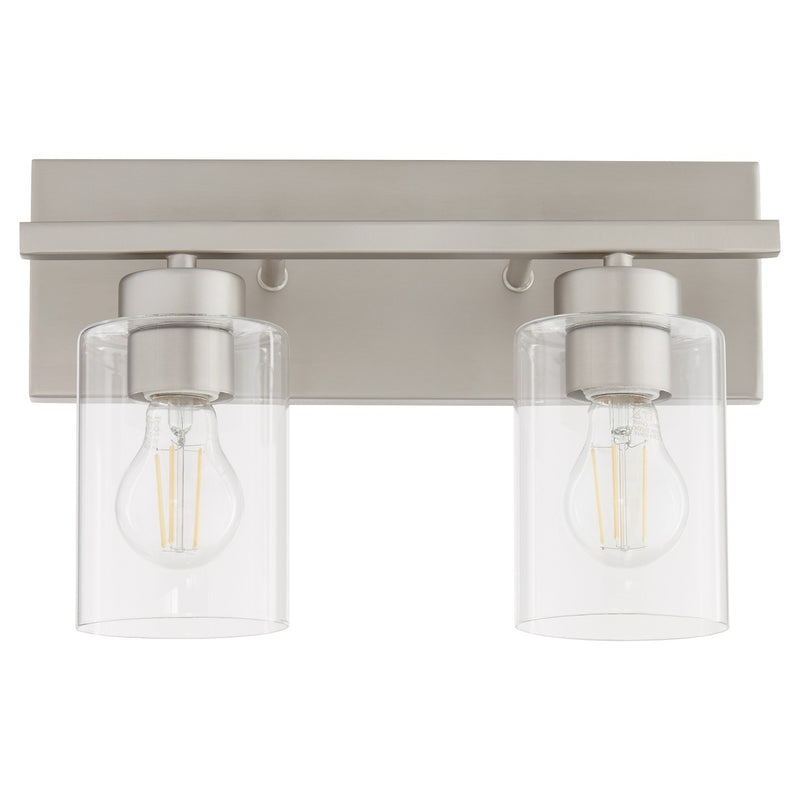 Quorum 5012-2-65 Two Light Vanity, Satin Nickel