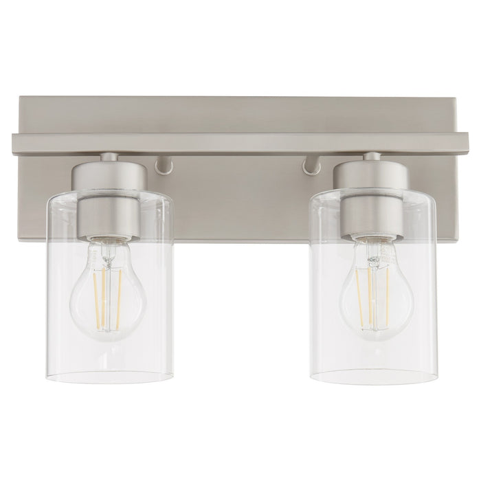 Quorum 5012-2-65 Two Light Vanity, Satin Nickel
