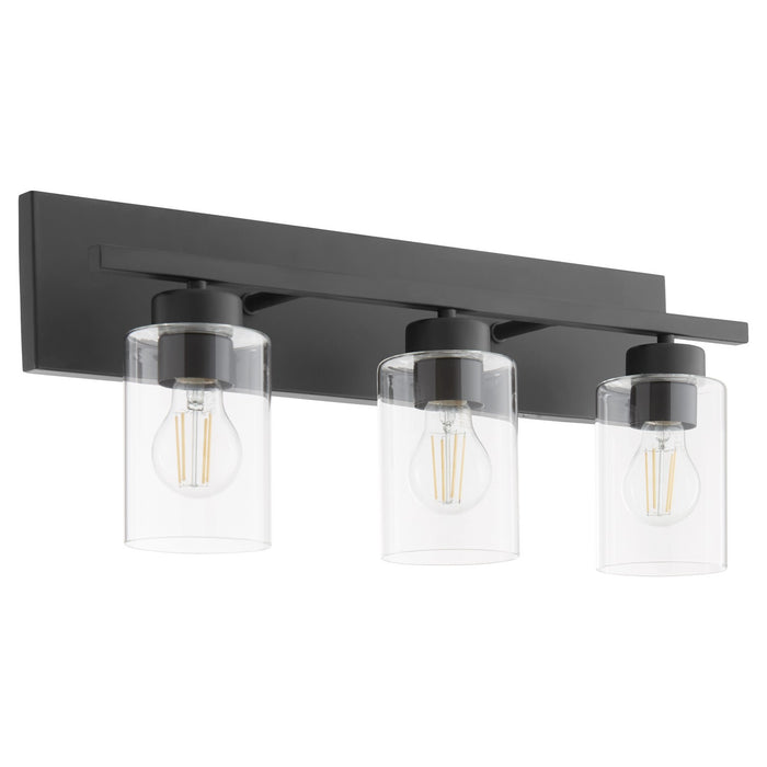 Quorum 5012-3-59 Three Light Vanity, Matte Black
