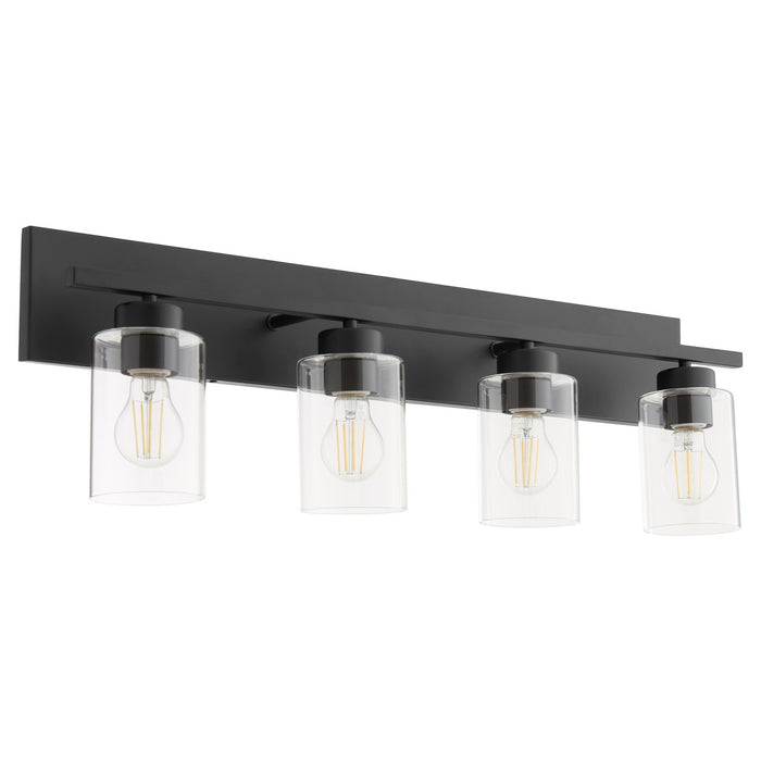 Quorum 5012-4-59 Four Light Vanity, Matte Black