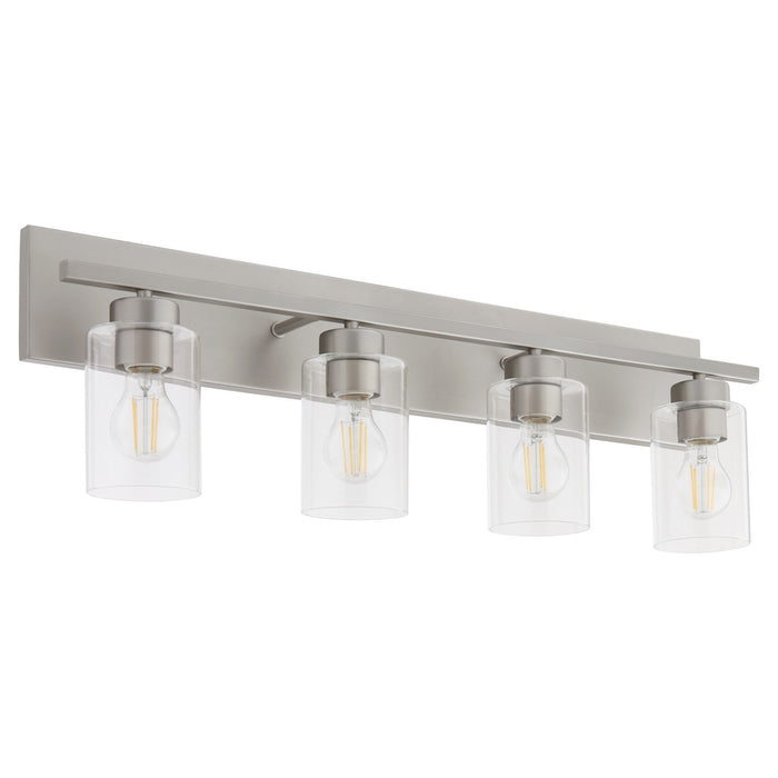 Quorum 5012-4-65 Four Light Vanity, Satin Nickel
