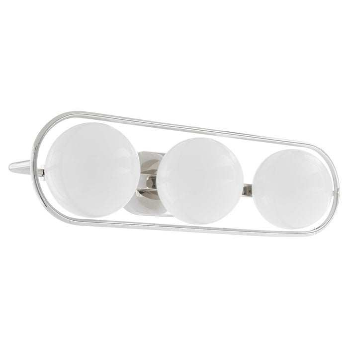 Quorum 5137-3-62 Three Light Vanity, Polished Nickel