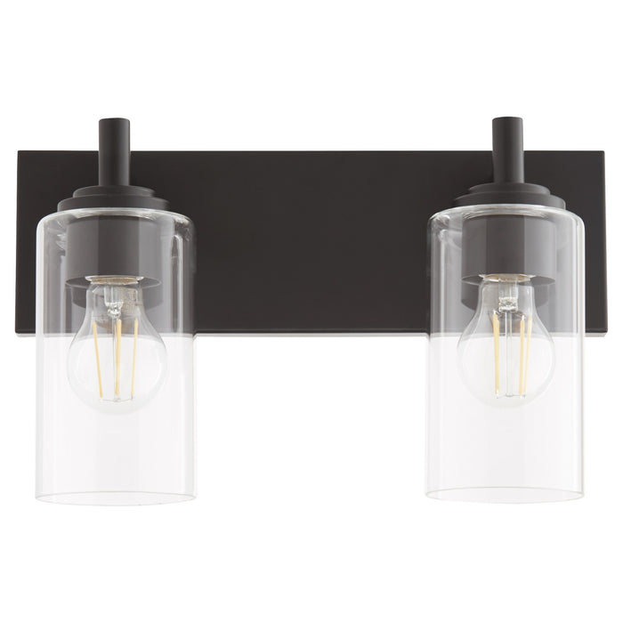 Quorum 5200-2-59 Two Light Vanity, Matte Black