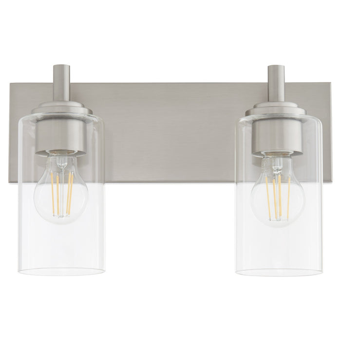 Quorum 5200-2-65 Two Light Vanity, Satin Nickel