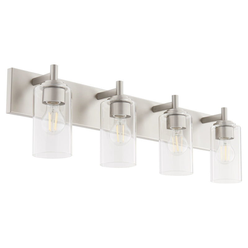 Quorum 5200-4-65 Four Light Vanity, Satin Nickel