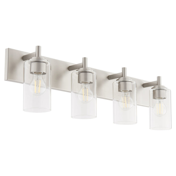 Quorum 5200-4-65 Four Light Vanity, Satin Nickel