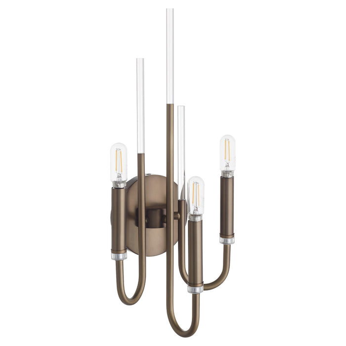 Quorum 5223-3-81 Three Light Wall Mount, Dark Brass
