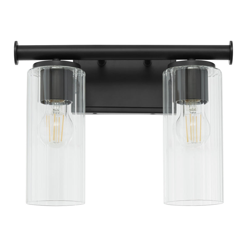 Quorum 541-2-59 Two Light Vanity, Matte Black