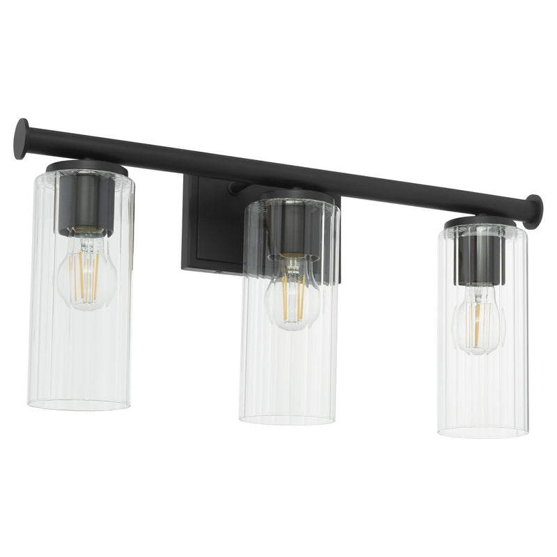 Quorum 541-3-59 Three Light Vanity, Matte Black