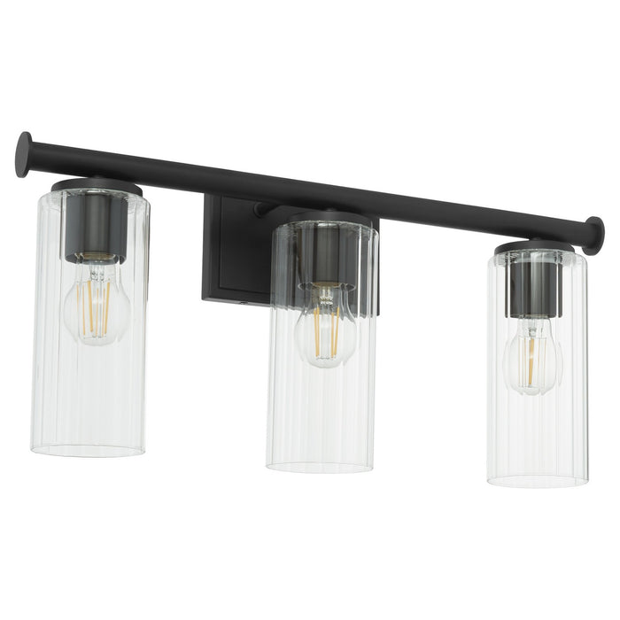 Quorum 541-3-59 Three Light Vanity, Matte Black