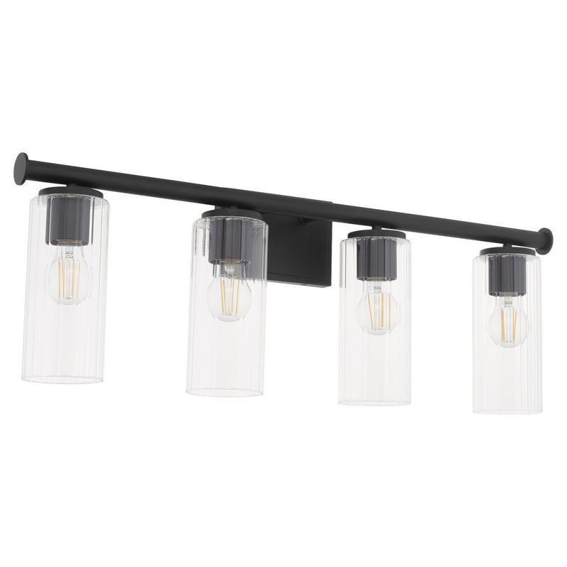 Quorum 541-4-59 Four Light Vanity, Matte Black