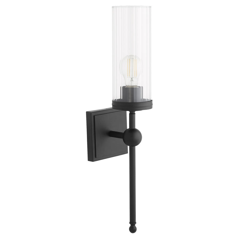 Quorum 560-1-59 One Light Wall Mount, Matte Black