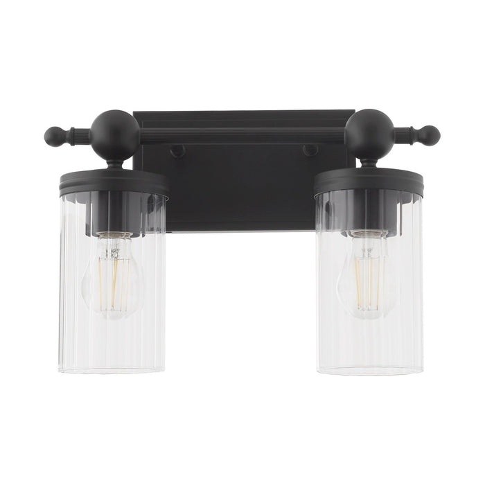 Quorum 560-2-59 Two Light Vanity, Matte Black