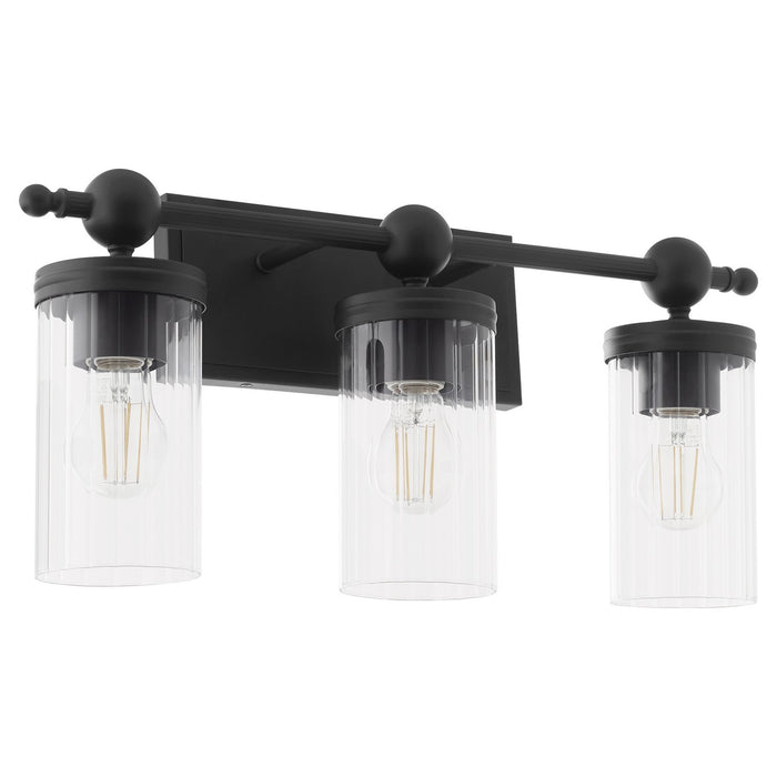 Quorum 560-3-59 Three Light Vanity, Matte Black