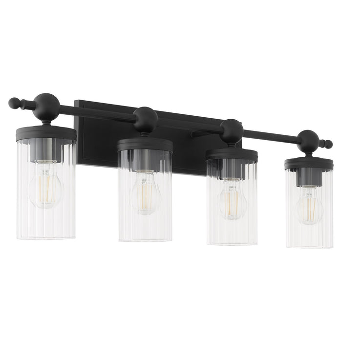 Quorum 560-4-59 Four Light Vanity, Matte Black