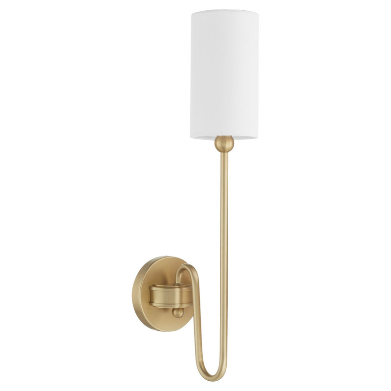 Quorum 597-1-80 One Light Wall Mount, Aged Brass