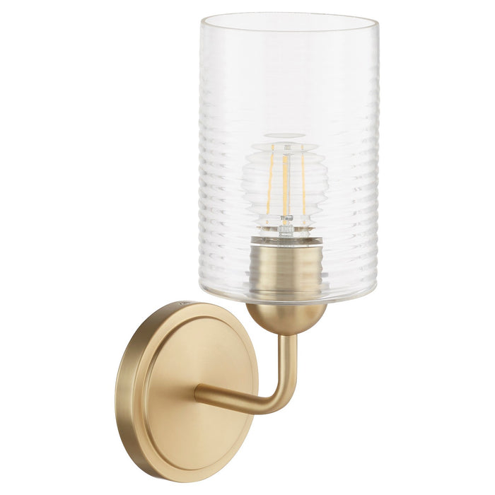 Quorum 598-1-80 One Light Wall Mount, Aged Brass