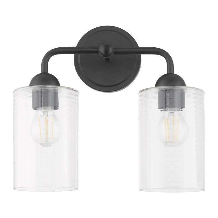 Quorum 598-2-59 Two Light Vanity, Matte Black