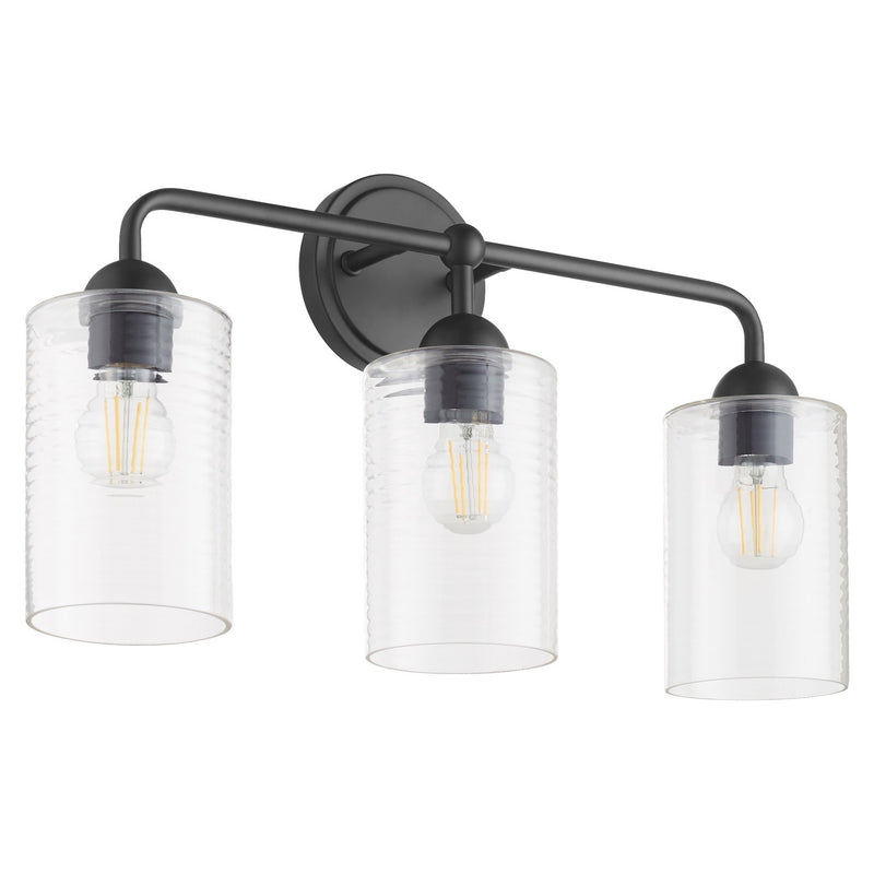 Quorum 598-3-59 Three Light Vanity, Matte Black