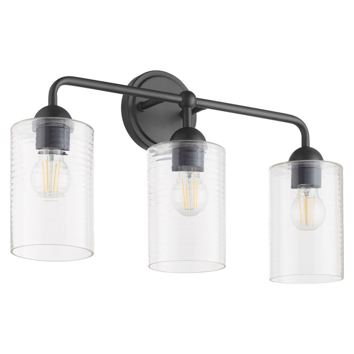 Quorum 598-3-59 Three Light Vanity, Matte Black