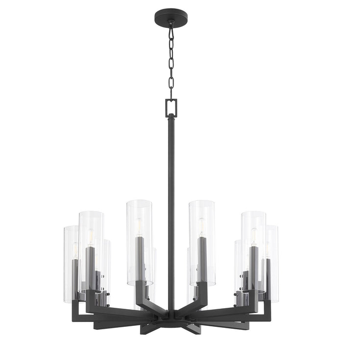 Quorum 6277-10-69 Ten Light Chandelier, Textured Black