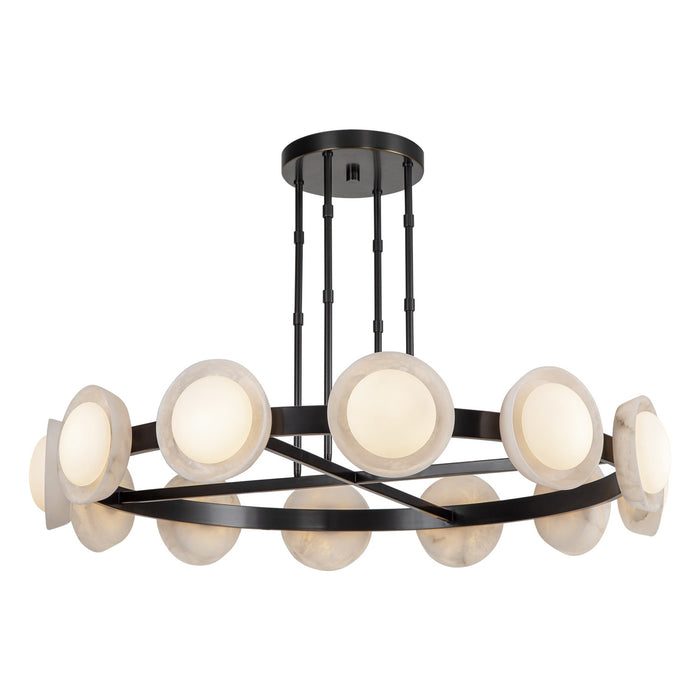 Alora CH320050UBAR LED Chandelier, Urban Bronze/Alabaster