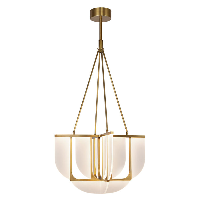 Alora CH336830VB LED Chandelier, Vintage Brass