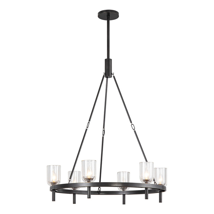 Alora CH338632UBCC Six Light Chandelier, Clear Crystal/Urban Bronze