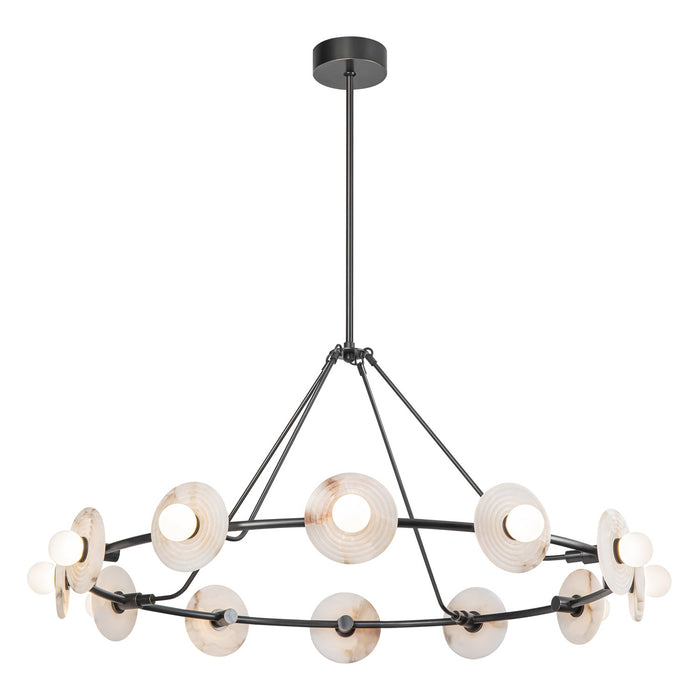 Alora CH346046UBAR LED Chandelier, Urban Bronze/Alabaster