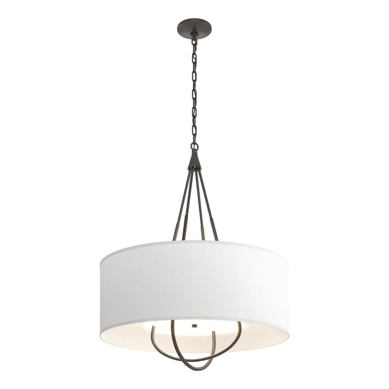 Hubbardton Forge 104230-SKT-14-07-SF2811 Four Light Pendant, Oil Rubbed Bronze