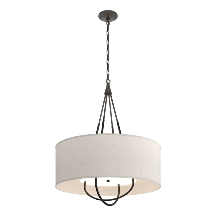 Hubbardton Forge 104230-SKT-14-10-SE2811 Four Light Pendant, Oil Rubbed Bronze