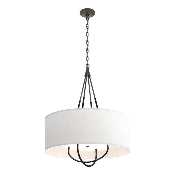 Hubbardton Forge 104230-SKT-14-10-SF2811 Four Light Pendant, Oil Rubbed Bronze