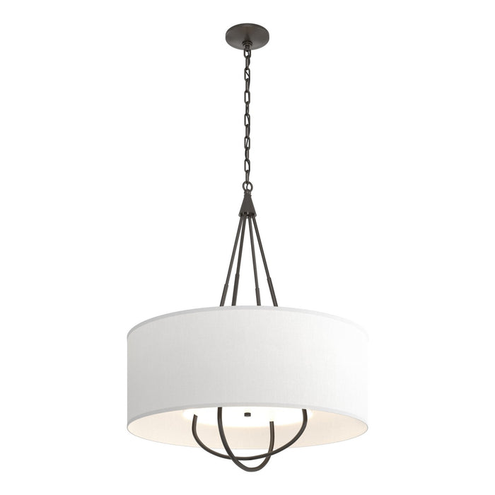 Hubbardton Forge 104230-SKT-14-14-SF2811 Four Light Pendant, Oil Rubbed Bronze