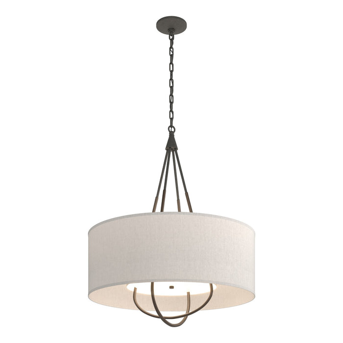 Hubbardton Forge 104230-SKT-20-05-SE2811 Four Light Pendant, Natural Iron