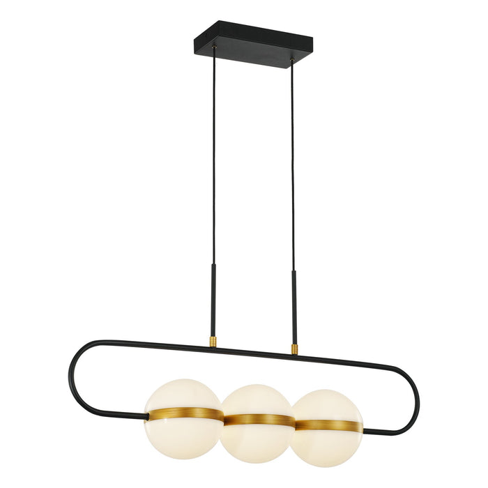 Alora LP302003MBBG LED Pendant, Matte Black/Brushed Gold