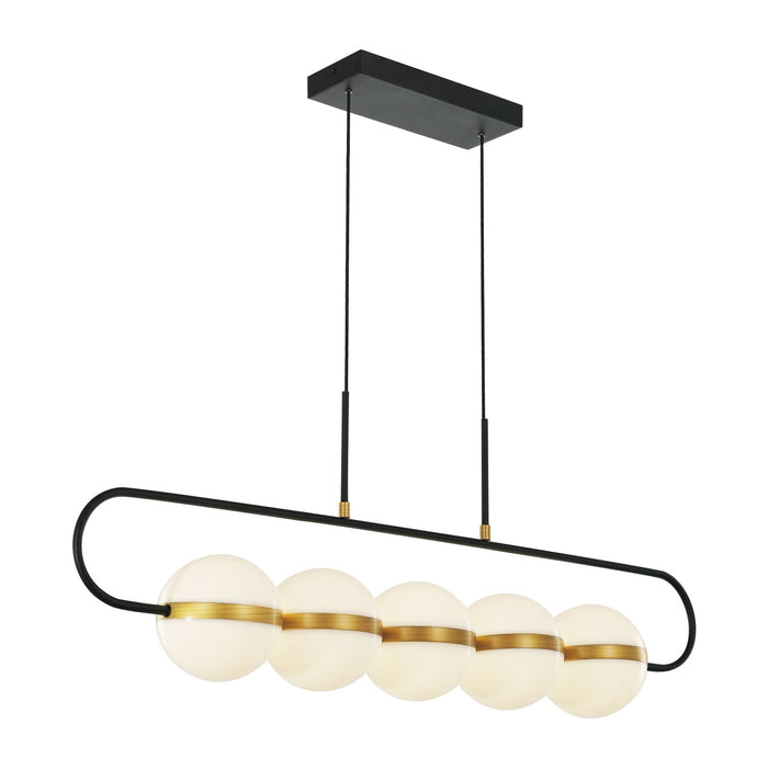 Alora LP302005MBBG LED Pendant, Matte Black/Brushed Gold