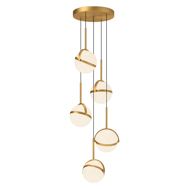 Alora MP301005BG LED Pendant, Brushed Gold