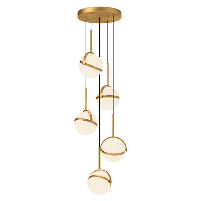 Alora MP301005BG LED Pendant, Brushed Gold