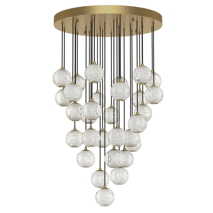 Alora MP321230NB LED Lantern, Natural Brass
