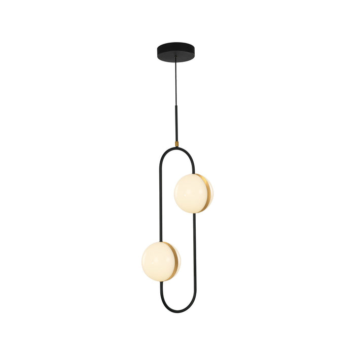 Alora PD302002MBBG LED Pendant, Matte Black/Brushed Gold