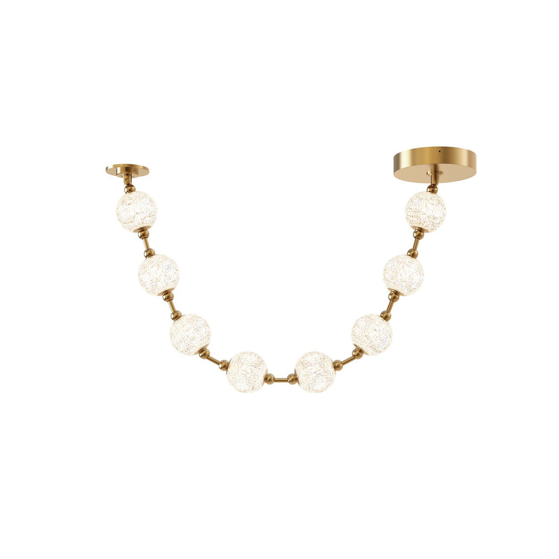 Alora PD321708NB LED Pendant, Natural Brass