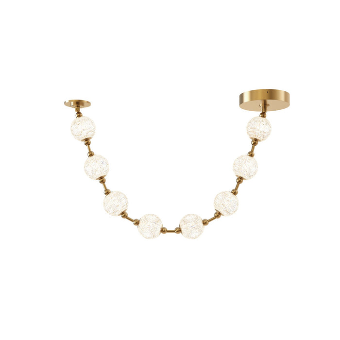 Alora PD321708NB LED Pendant, Natural Brass