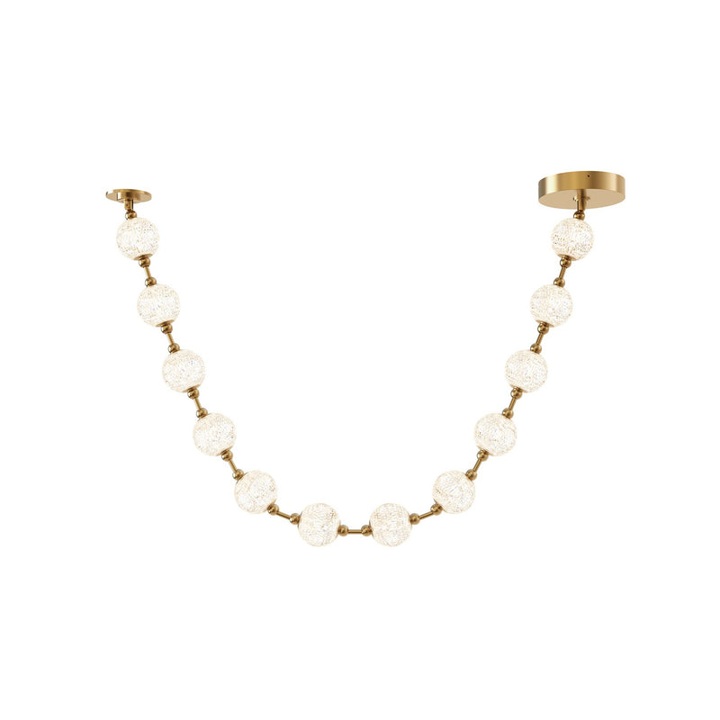 Alora PD321712NB LED Pendant, Natural Brass