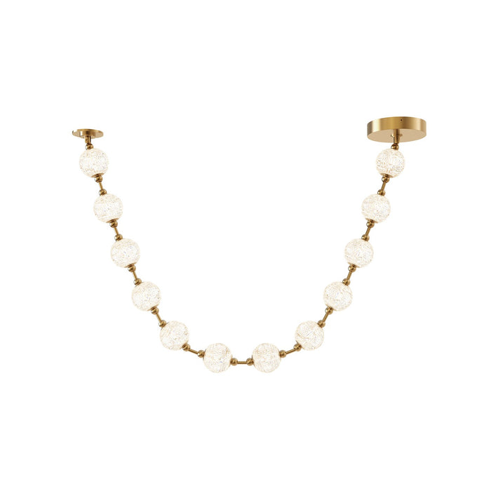 Alora PD321712NB LED Pendant, Natural Brass
