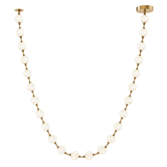 Alora PD321724NB LED Pendant, Natural Brass