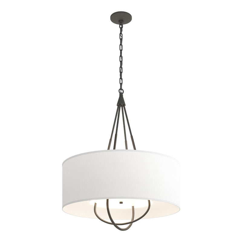Hubbardton Forge 104230-SKT-20-07-SF2811 Four Light Pendant, Natural Iron