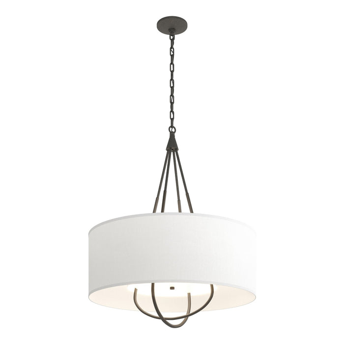 Hubbardton Forge 104230-SKT-20-07-SF2811 Four Light Pendant, Natural Iron