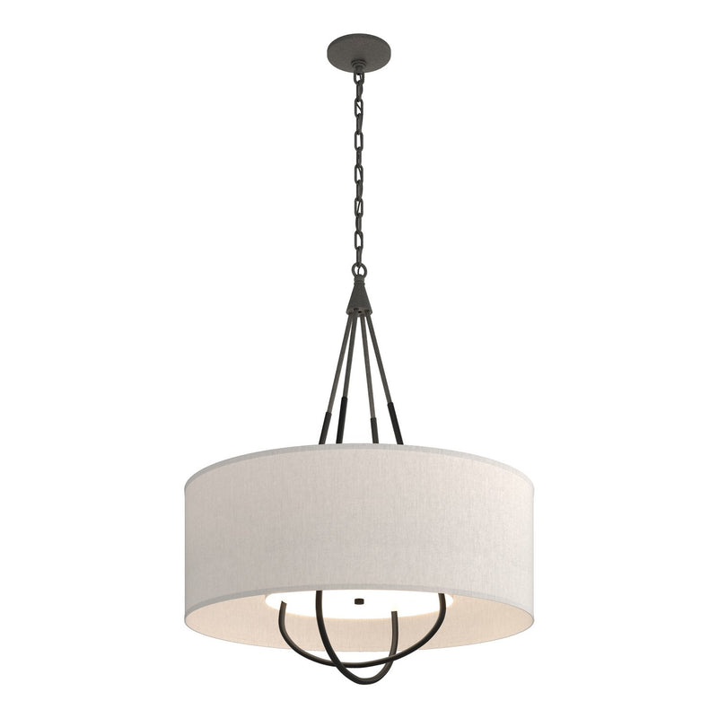 Hubbardton Forge 104230-SKT-20-10-SE2811 Four Light Pendant, Natural Iron